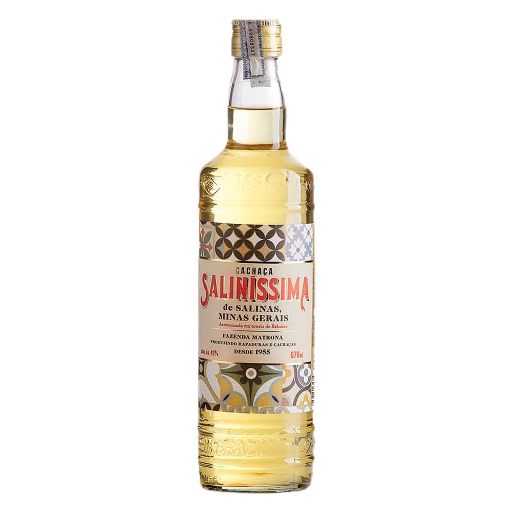 Cachaça Saliníssima Ouro Bálsamo 670ml