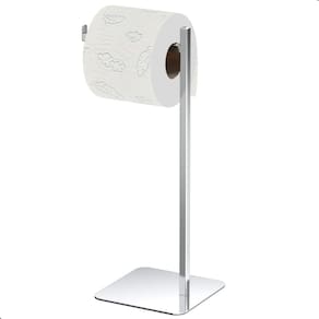 Porta Toalha Inox de Bancada Nice - Prata Brilhante 30cm