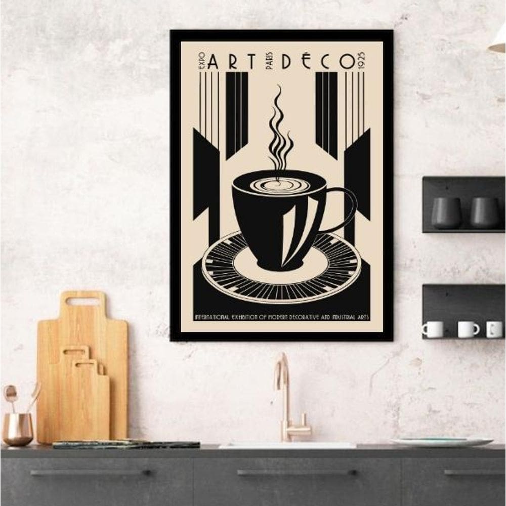Quadro Decorativo Café - Art Deco 33X24Cm