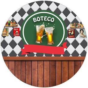 Painel Redondo 3D Sublimado Boteco Frd-424