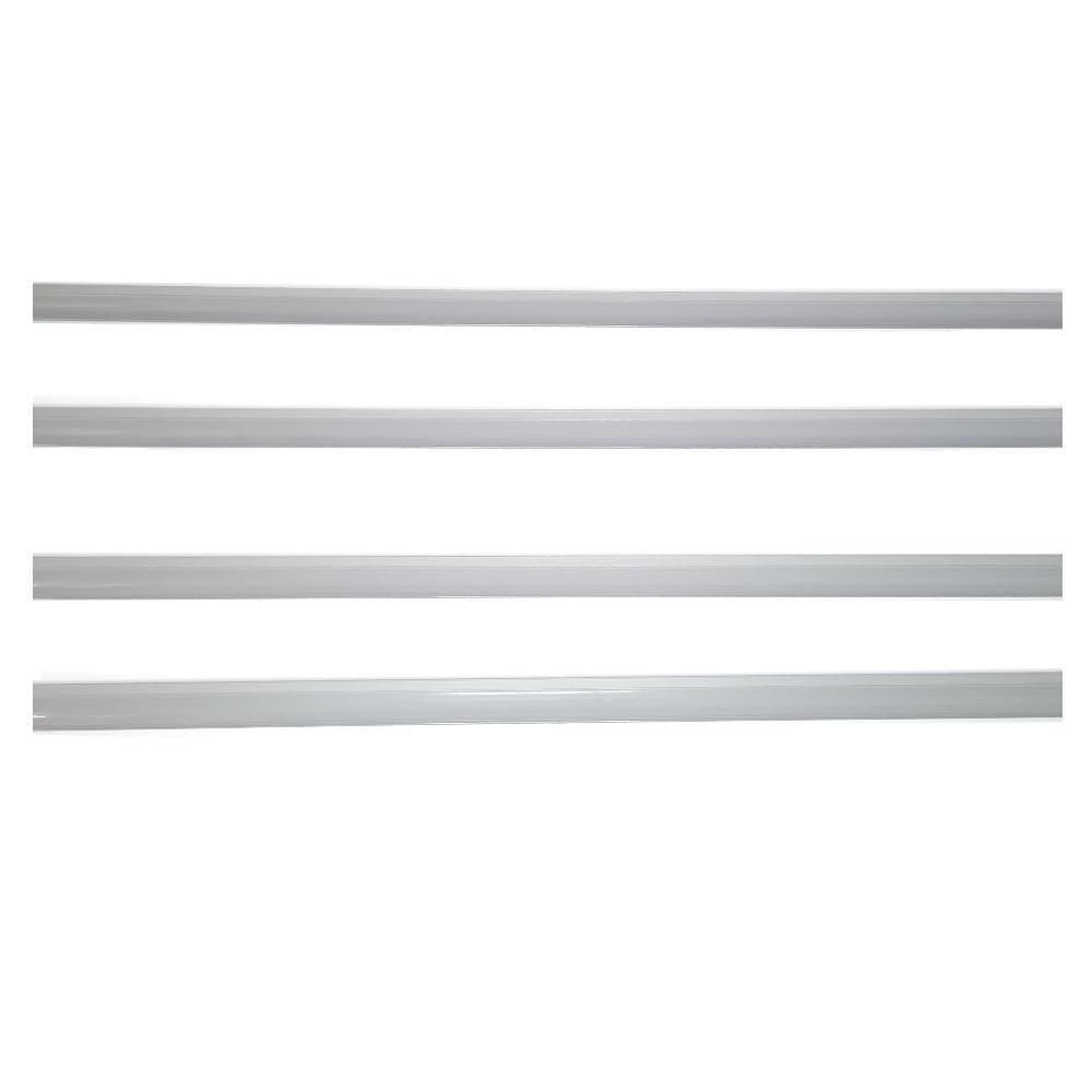 Porta Etiqueta Bandeja Gondola Lx 92 Cm Cinza Kit50