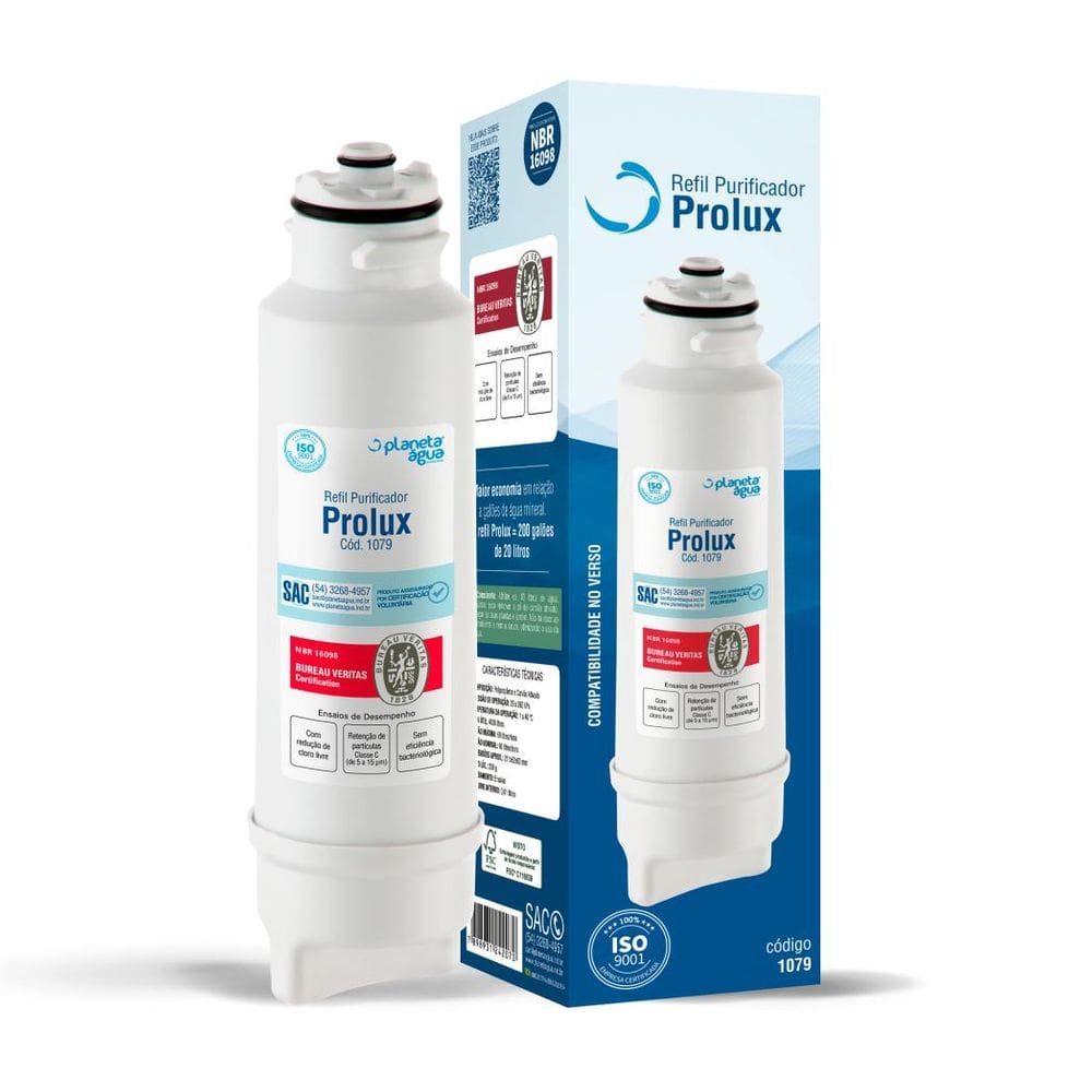 Refil filtro de agua Electrolux PA1ON. PA20G, PA25G, PA30G