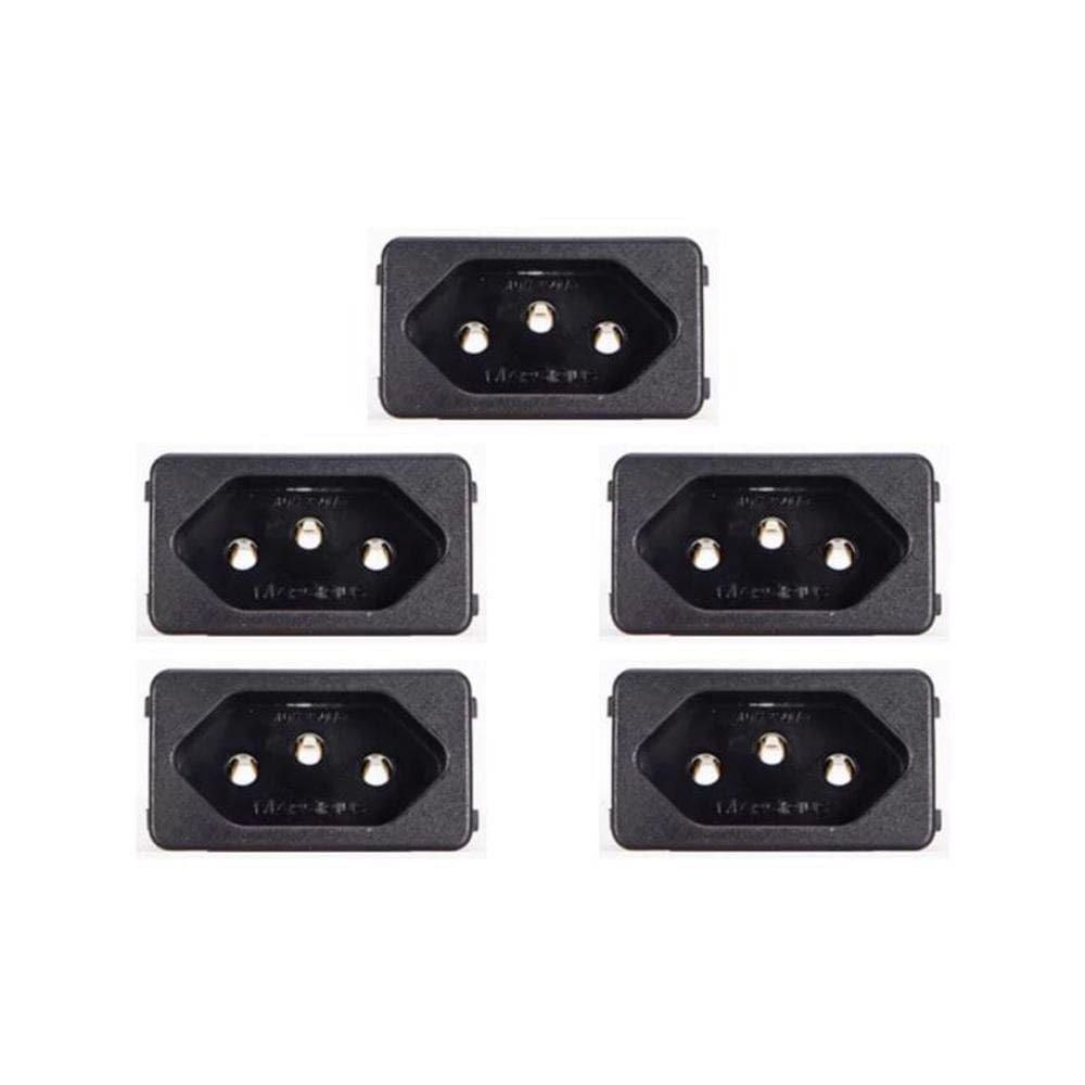 05 Tomada Margirius Para Cx. Embutir Padrão Weg 10/20A Preto