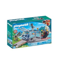 Conjunto de construção Playmobil Enemy Airboat com Raptor