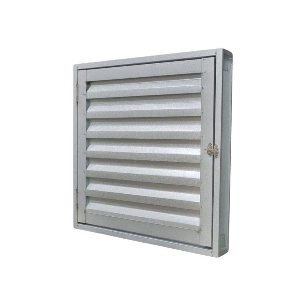 Porta Alçapão Alumínio Galvanizado 60x60 R45 Silver - Prata - Cinza