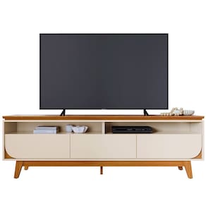 Rack Bancada Serena 3 Gavetas Para Tv de 75" Polegadas