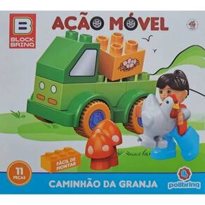 Blocos De Montar Block Brinq Caminhao da Granja Polibrinq