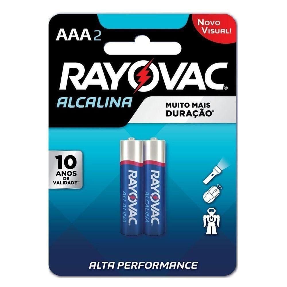 Pilha Alcalina Aaa Com 2 20912