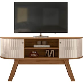 Rack Bancada Atalanta 2 Portas Para Tv de 55" Polegadas