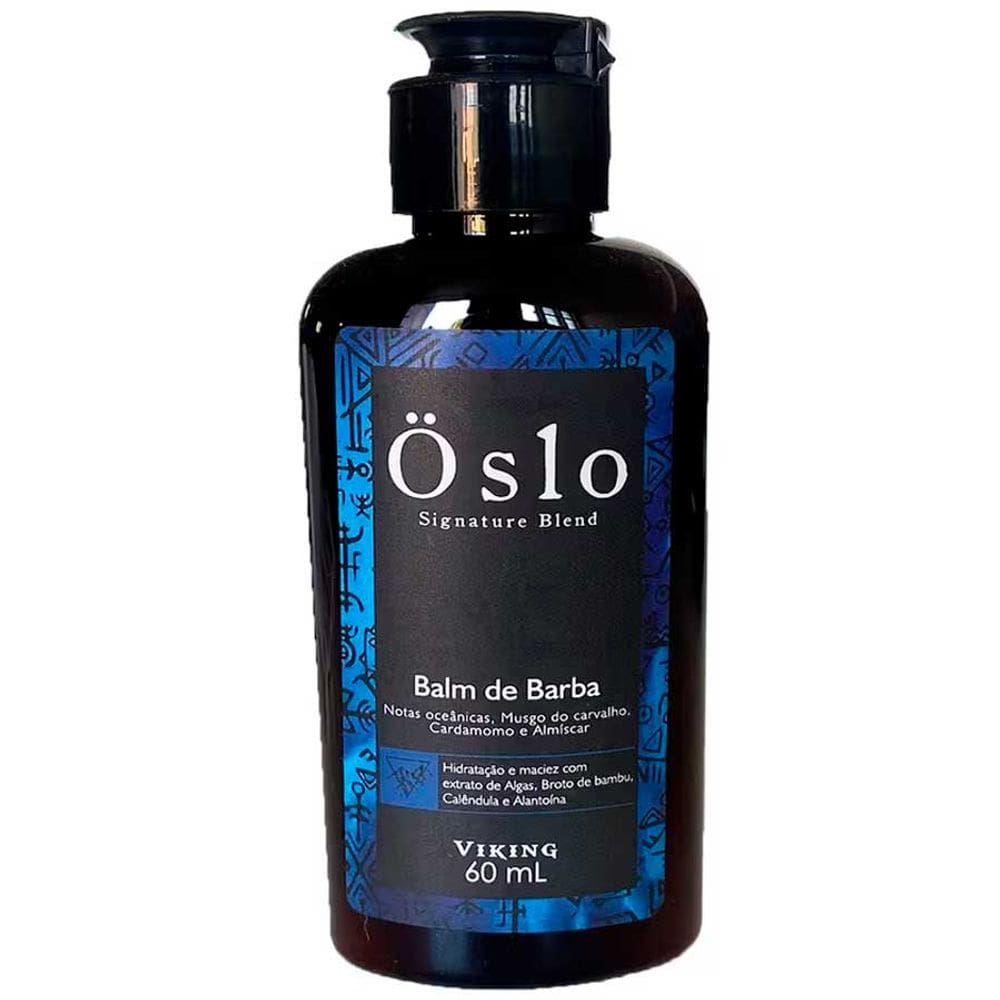 Balm de Barba Oslo com Notas Oceânicas Hidratação e Maciez 60mL Viking