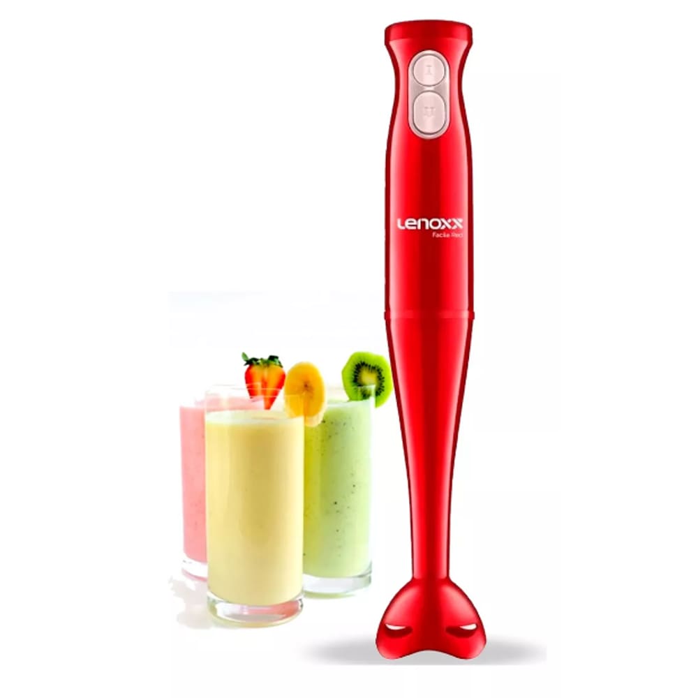 Mixer Lenoxx 200W Red Drink Shake Dupla Velocidade 127V