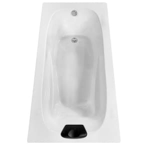 Banheira Design Moderno Tulipa 150cm Imersão com 1 Travesseiro Branco