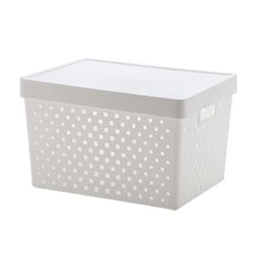 Cesto Organizador Paramount Branco 39x29x24cm Plástico