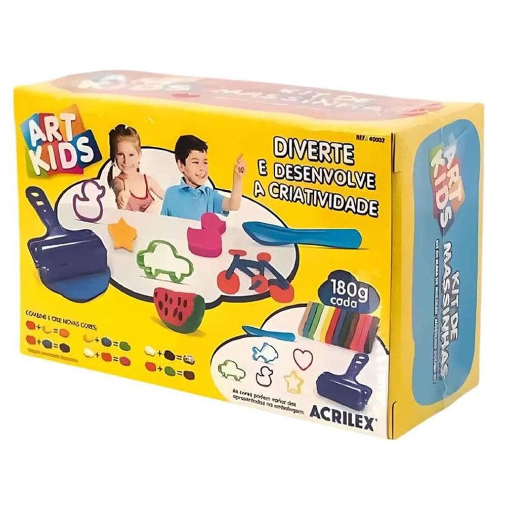 Kit Massinha de Modelar Art Kids 180g 40002 - Acrilex