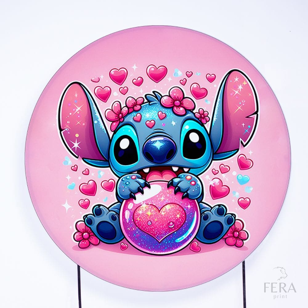 Painel Decorativo para Festa 1,30x1,30 metros Vesti Fácil com Elástico Lilo & Stitch - Fera Print