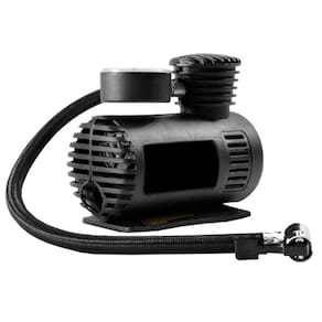 Mini Compressor de Ar Automotivo Portátil 12V com 3 Bicos Adaptadores e Cabo de 3 Metros