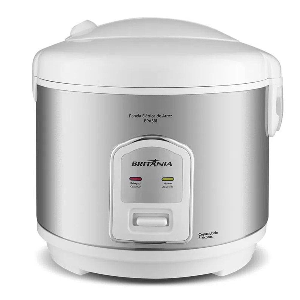 Panela de Arroz Elétrica Britânia BPA5BI 5 xícaras Branco 127V