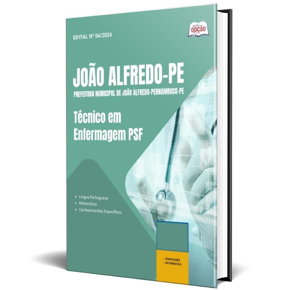 Apostila Prefeitura João Alfredo Pe 2025 Técnico Em