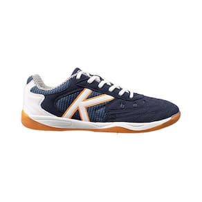 Chuteira Kelme Futsal Sin Indoor Copa FS Azul Marinho e Branco