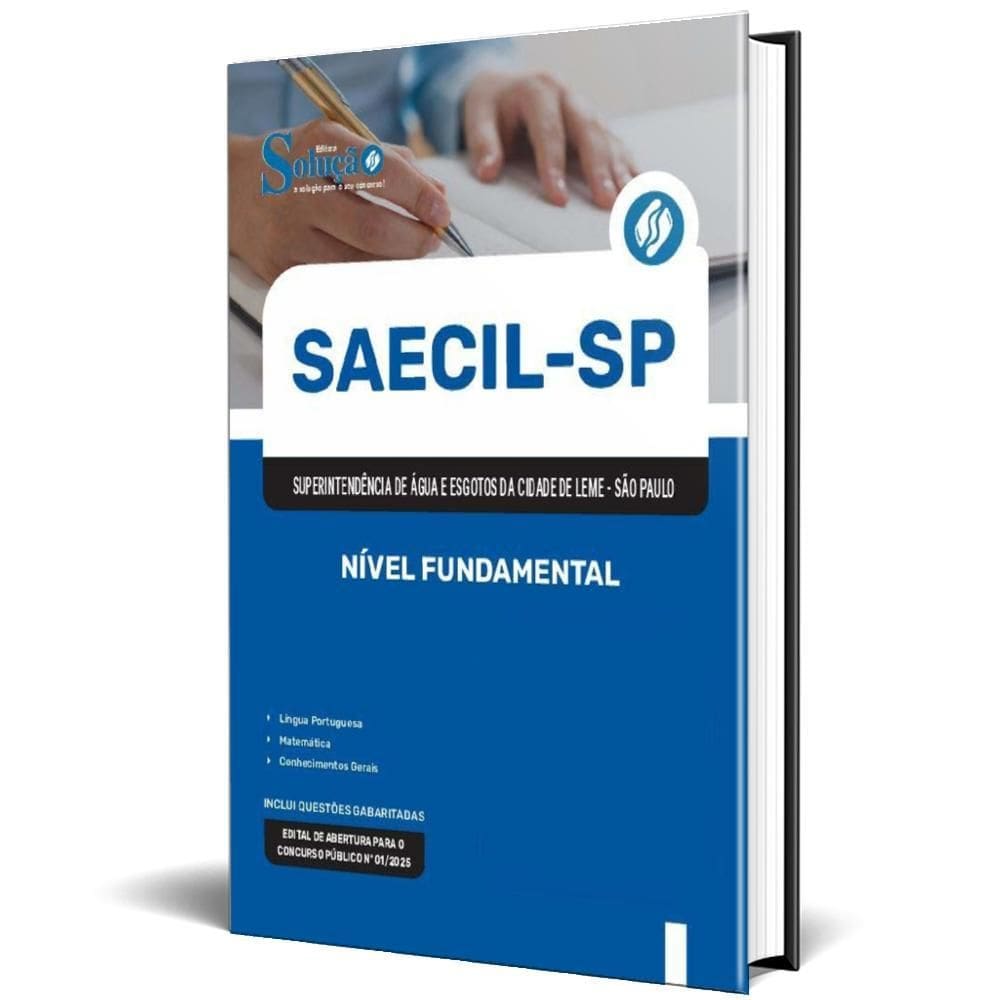 Apostila Saecil 2025 Nível Fundamental: Agente Operacional,