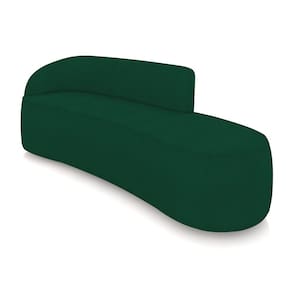 Sofá 4 Lugares Orgânico 220 cm Morgan Bouclê Verde D03 - D`Rossi
