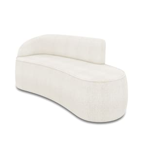 Sofá 3 Lugares Orgânico 180 cm Morgan Bouclê Off White D03 - D`Rossi
