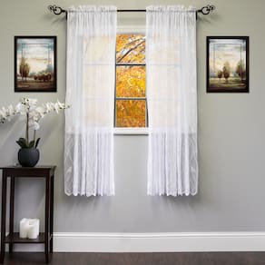 Cortinas de janela Sweet Home Collection Songbird White