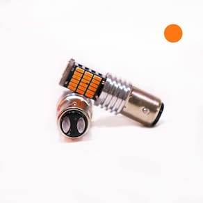 Lâmpada Seta/Meia Luz 1157 P21/5W Led Premium Canbus Âmbar