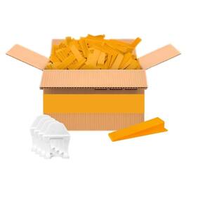 Conjunto C/ 1000uni Espaçador Nivelador 1,0mm + 100 Cunhas