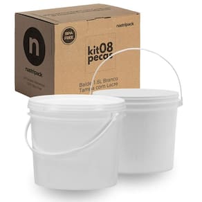 Balde 1.8 Litros Para Pesca 8 Pçs