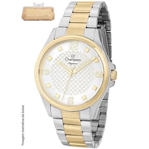 Relógio Champion Feminino Prat/Dour 40mm + Estojo