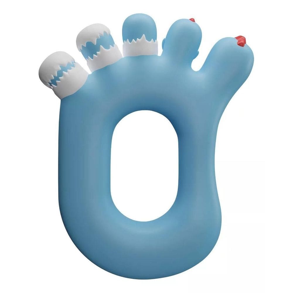 Mordedor Infantil Macio Atoxico Látex Pezinho Azul