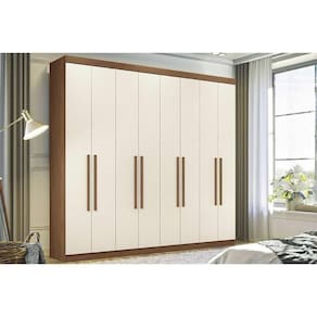 Guarda Roupa 8 Portas E 4 Gavetas Master New 8.4 Jatobá-areia - Santos Andirá