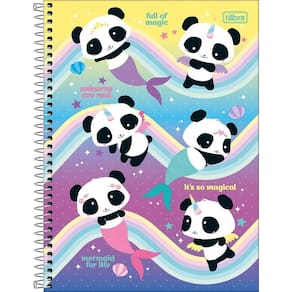 Caderno Universitário Lovely Friend Tilibra Capa Dura Espiral - 1 Matéria 80 Folhas Full Of Magic