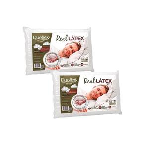 Travesseiro Látex Real Alto Ls1100 C/ Capa Dry Fresh Kit C/ 2 Un 50x70 - Duo
