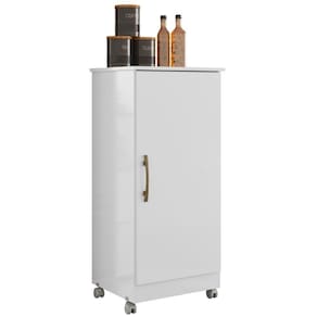 Armário Multiuso Lírio Com Porta Branco Moval