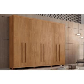 Guarda Roupa 6 Portas E 6 Gavetas C- Pés Pernambuco Naturale - Rufato
