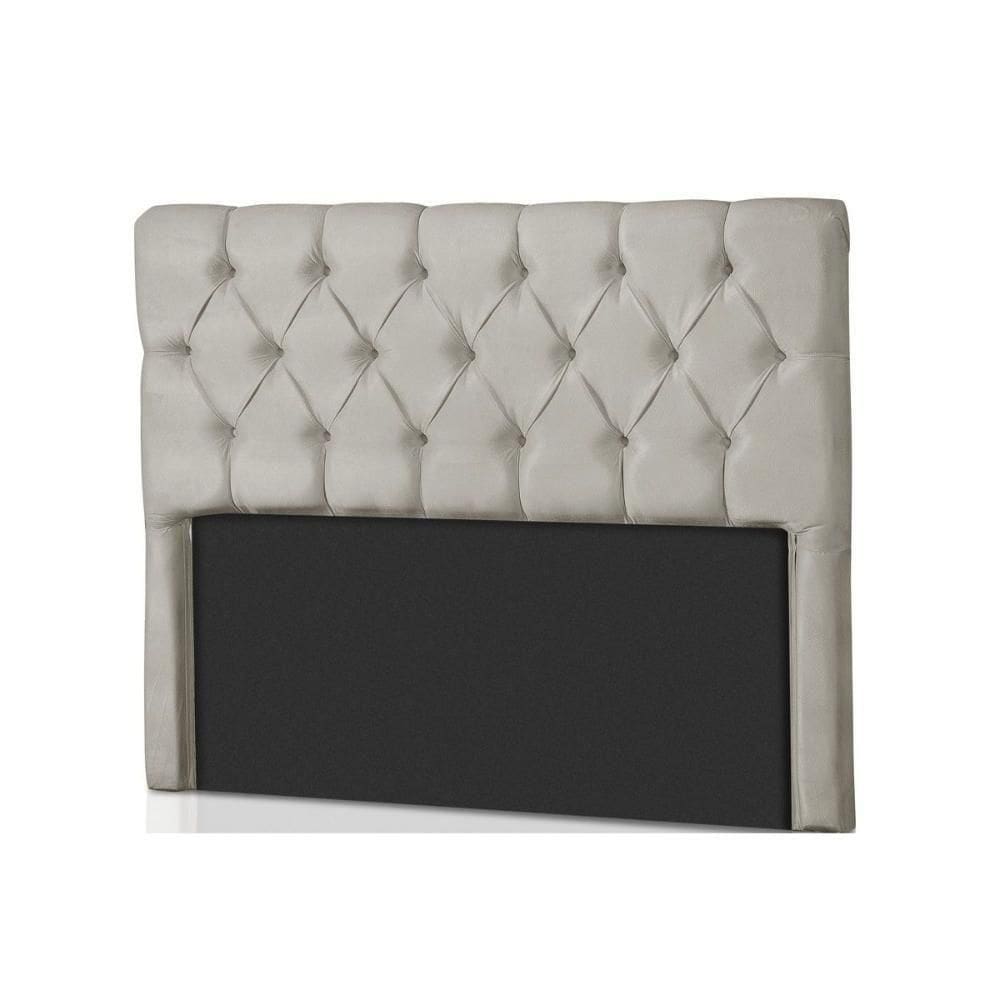 Painel De Cama Box Estofada Queen Califórnia Suede Bege - Probel