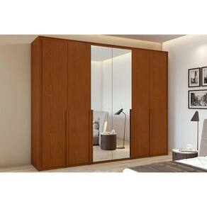 Guarda Roupa 6 Portas (1 C- Espelho) E 6 Gavetas Imperatore Frassino - Lopas