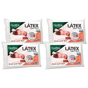 Travesseiro T. Látex Light Lp1101 C/ Capa Dry Fresh Kit C/ 4 Un (50x70) - Duo