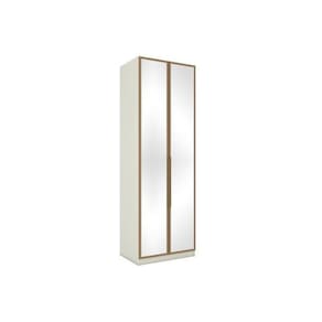 Guarda Roupa Modulado Mc04 Seletto C- 2 Portas C- Espelho E 3 Gavetas Areia-jequitibá - Henn