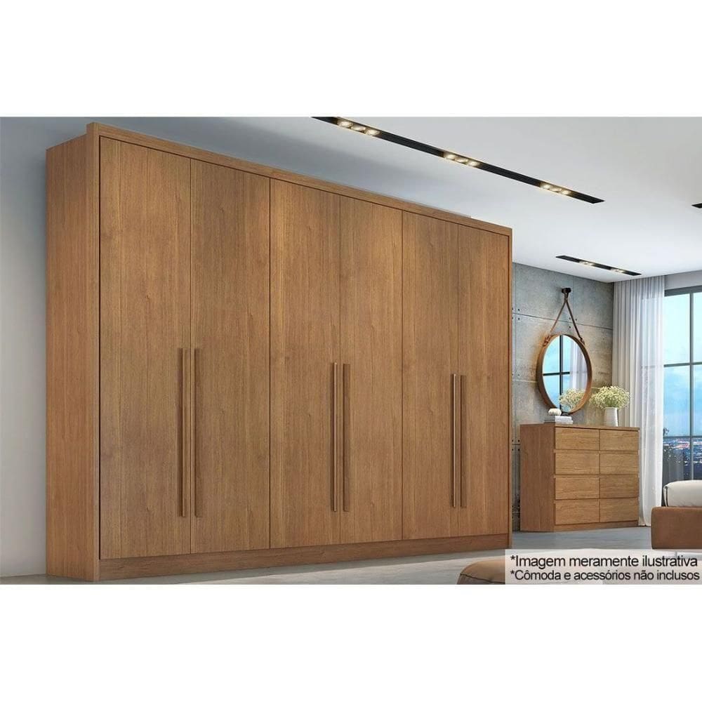 Guarda Roupa Casal 6 Portas E 8 Gavetas Robust-livorno Cumaru - Horizonte