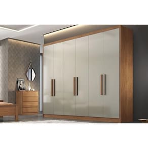 Guarda Roupa 6 Portas E 4 Gavetas Rizon-linea Plus Cumaru-fendi - Horizonte