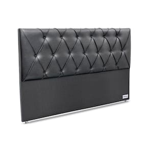 Painel De Cama Box Estofada 195 Murat Facto Gray King 195 - Courano Cinza - Ortobom