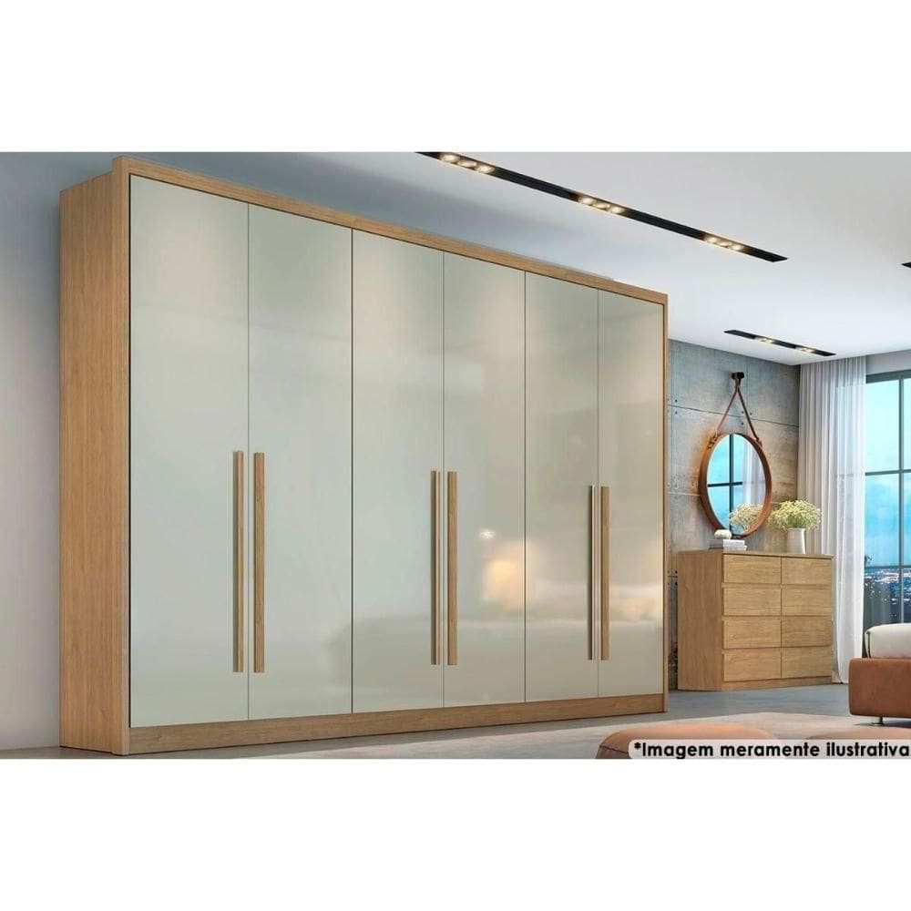 Guarda Roupa 6 Portas E 8 Gavetas Robust-livorno Cumaru-fendi - Horizonte