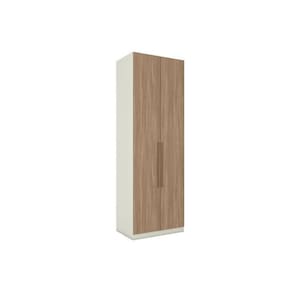 Módulo De Quarto Solteiro Guarda Roupa C- 2 Portas Mc08 Seletto Areia-jequitibá - Henn
