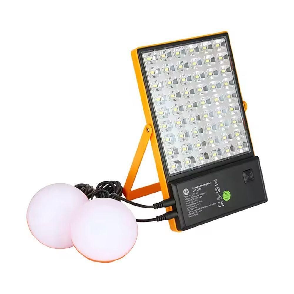 Luz De Emergência Com Painel Solar 28w Cor:laranja