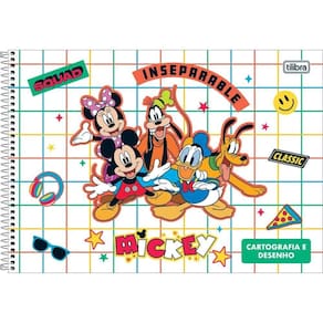 Caderno De Desenho Mickey Tilibra - 80 Folhas Inseparable