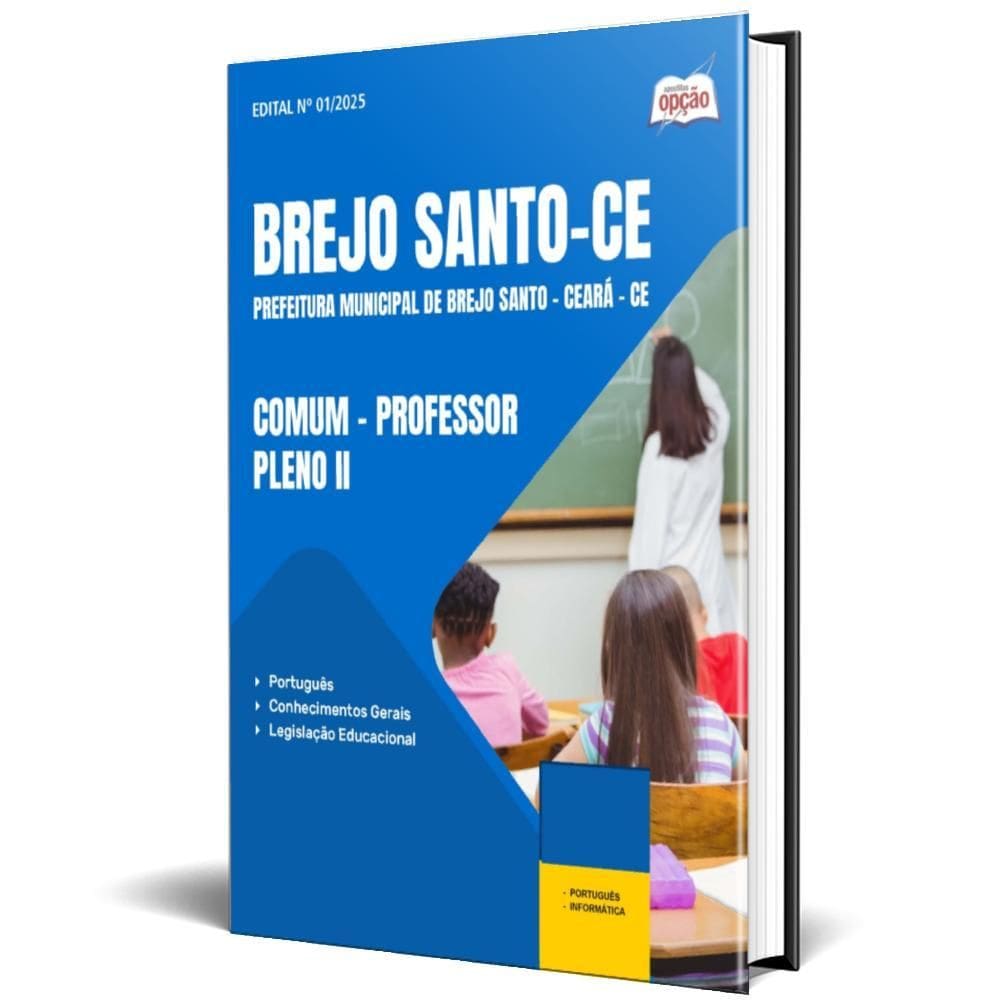 Apostila Prefeitura Brejo Santo Ce 2025 Comum Professor