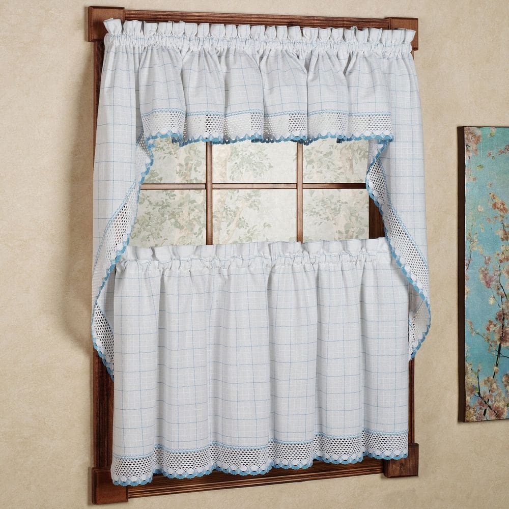 Conjunto de cortinas de cozinha Sweet Home Collection Adirondack